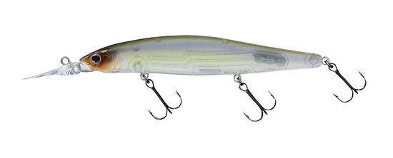 Daiwa Steez Minnow 110 SP-MR (natural ghost shad) goudvoorn