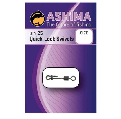 Ashima Quick Lock Swivels Size 8 goudvoorn