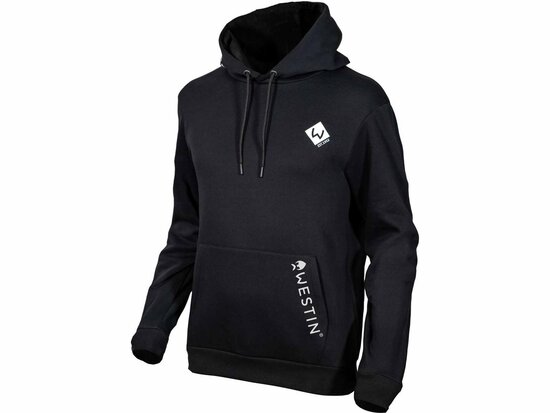 Westin Fishing pro Hoodie M zwart goudvoorn