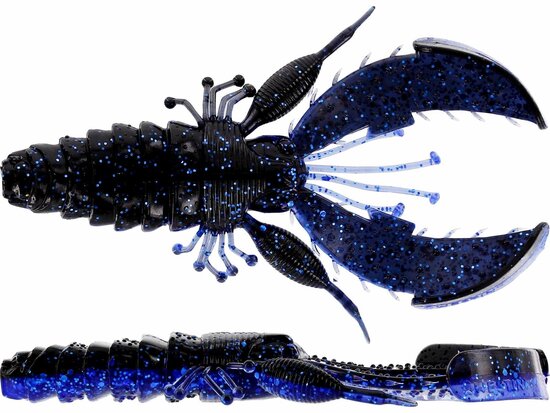 Westin Fishing Crecraw creaturebait Zwart/blue (8.5 cm) goudvoorn