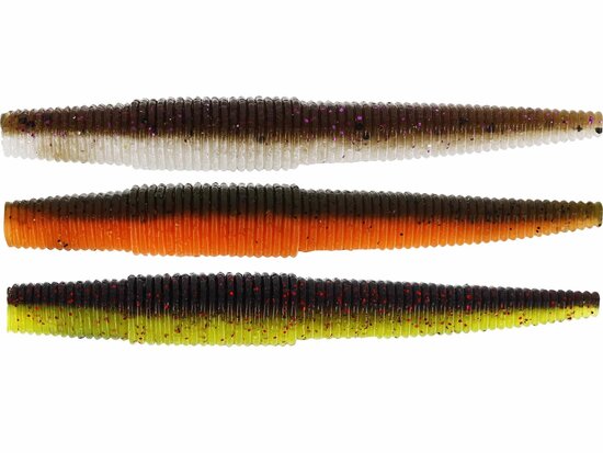 Westin Fishing Ned worm Dark Water mix (9cm) goudvoorn