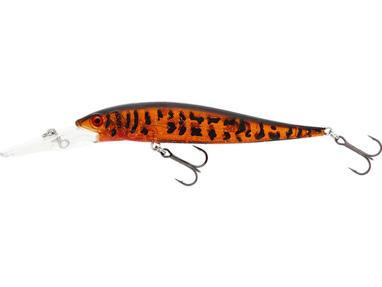 Westin Fishing Jerkbite MR Jerkbait suspending Motoroil Burbot (9cm) goudvoorn