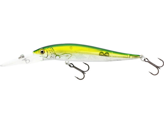 Westin Fishing Jerkbite MR suspending Olive Minnow (9cm) goudvoorn