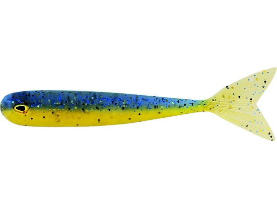 Westin Fishing Megateez V-tail Blue N Yellow (9cm) goudvoorn