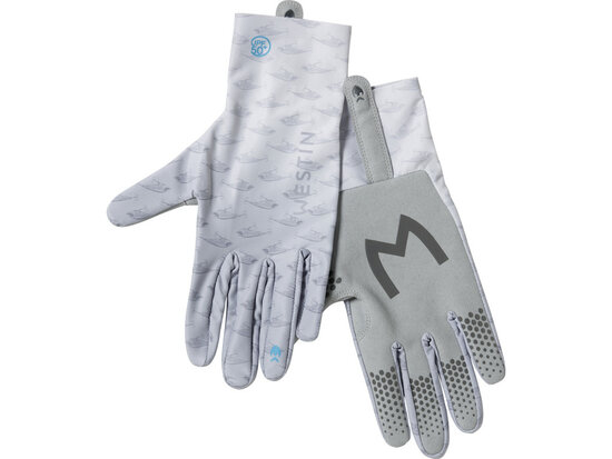 Westin Fishing handschoenen Solar UPF Grijs L goudvoorn