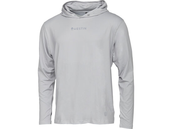 Westin Fishing hoodie UPF Ledge Mist Grijs L goudvoorn