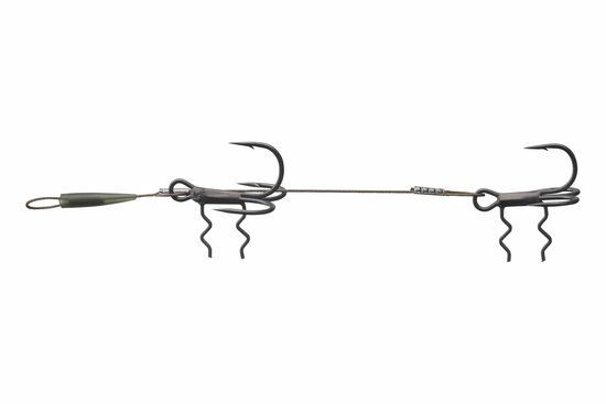 Daiwa Prorex Double Stinger Medium haakmaat 2/2 (20kg 5cm)  goudvoorn