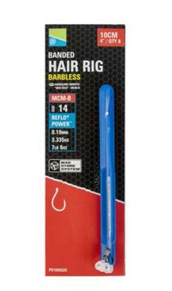 Preston Bayonet Hair Rigs Barbless MCM-B 12 (10cm 0.19mm, 3.335kg) goudvoorn