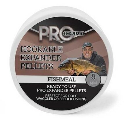 Sonubaits Hookable Expander Pellets Fishmeal (8mm 100gr) goudvoorn