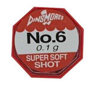 Dinsmores Super Soft Shot No 6 (0.1gr) goudvoorn