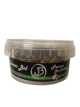 James Bol Bait Band Pellet Spicy Garlic 6mm 0.1kg goudvoorn