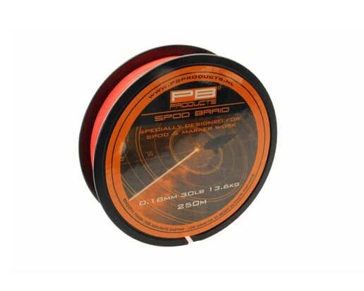 PB Products Spod Braid 0,18mm 30lb 250m Fluo Orange goudvoorn