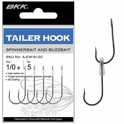 BKK Trailer Hook Spinnerbaits 3/0 goudvoorn