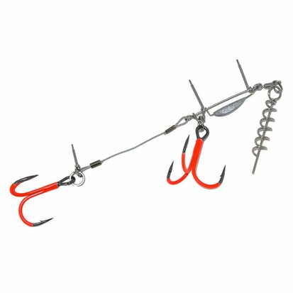 BKK BB Trigger 21 UVO Stinger Rig haakmaat 1/0 goudvoorn