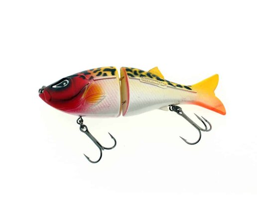 Rozemeijer Jerk & Swim Speckled Red Head haakmaat 1 (14cm 48g) goudvoorn