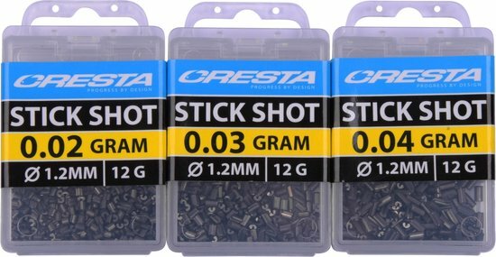 Cresta Stick Shot 0.02gr diam 1.2mm 12gr  goudvoorn