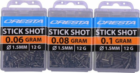 Cresta Stick Shot 0.06gr diam 1.5mm 12gr  goudvoorn