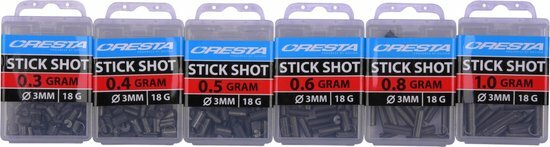 Cresta Stick Shot 0.3gr diam 3mm 18gr goudvoorn