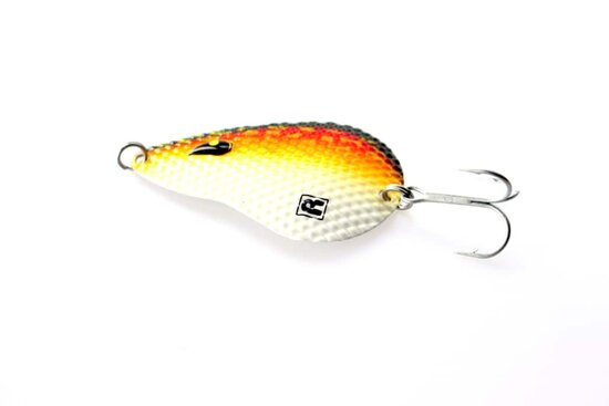 Rozemeijer Dr Spoon Single Blade Speckled Hot Pike (8cm 14gr) goudvoorn