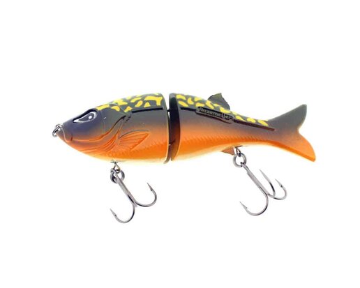 Rozemeijer Jerk & Swim Speckled Hot Pike haakmaat 1 (14cm 48g) goudvoorn