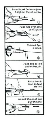 Elite Superior Hook Tyer With tyning System Small goudvoorn