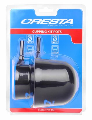 Cresta Cupping Kit Pots 2 stuks  goudvoorn