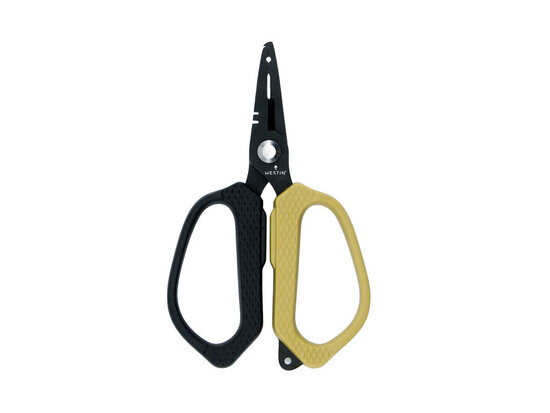 Westin Braid schaar/scissors & split ring pliers Stainless 12,5cm goudvoorn