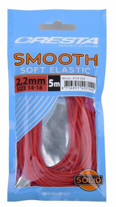 Cresta soft smooth elastic Rood 5m 2.2mm goudvoorn