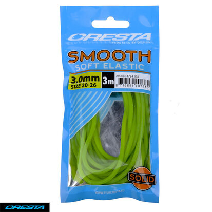 Cresta soft smooth elastic groen 3m 3.0mm goudvoorn