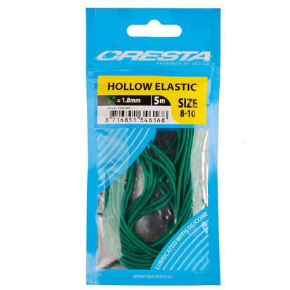 Cresta Holle/Hollow elastic Green 5m 1.8mm goudvoorn