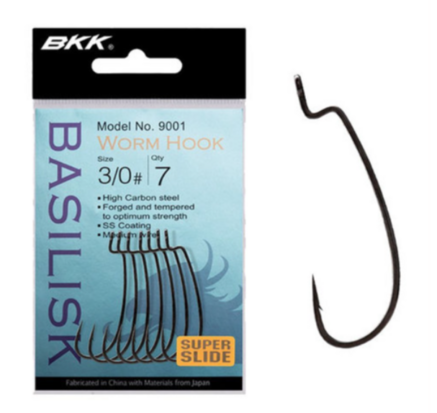 BKK Hooks Basilisk 9001 Worm Hook maat 3/0