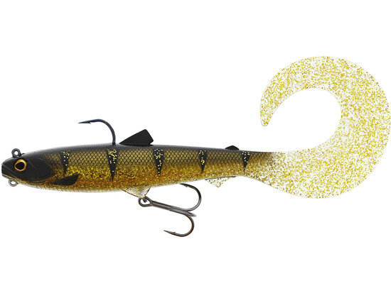 Westin Bullteez Curltail RNR Sinking Cola Perch (21cm) goudvoorn