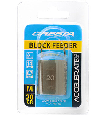 Cresta Block Feeder Medium 20gr goudvoorn