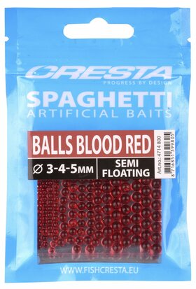 Cresta Spaghetti Balls blood red Semi-Floating goudvoorn