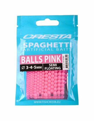 Cresta Spaghetti Balls Pink Semi-Floating goudvoorn