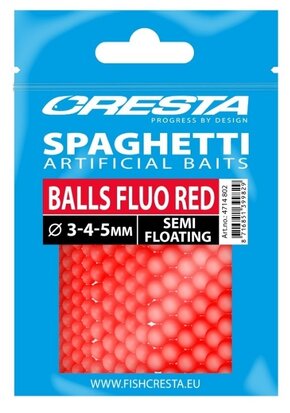 Cresta Spaghetti Balls Fluo Red Semi-Floating goudvoorn