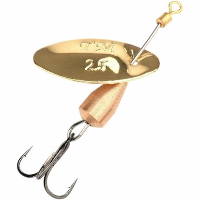 Troutmaster La Tournante Fast Spin Gold haakmaat 10 (50mm 5gr) goudvoorn