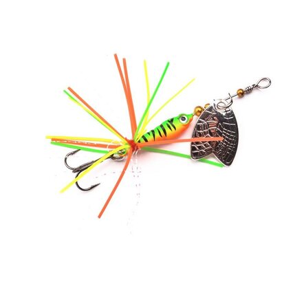 Spro Larva Mayfly Spinner Firetiger (5cm 4gr) goudvoorn