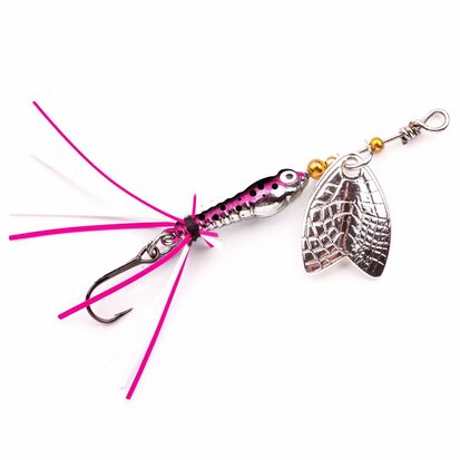 Spro Larva Mayfly Spinner Rainbow Trout (5cm 4gr) Single haakmaat 10 goudvoorn