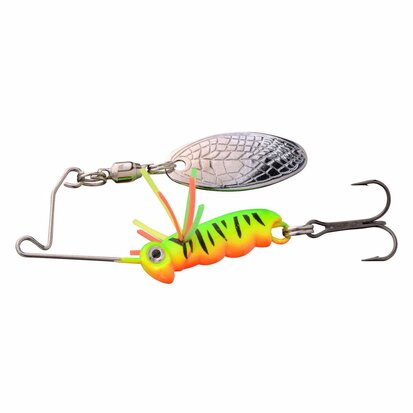 Spro Larva Micro Spinnerbait Firetiger (4cm 7gr) haakmaat 10 goudvoorn