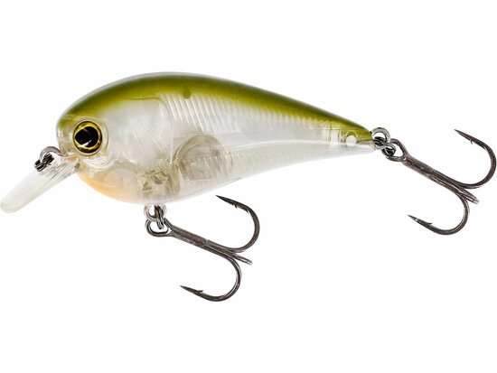 Westin Fishing Bassbite Squarebill Floating Clear Olive (6cm) goudvoorn