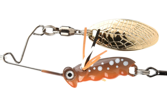 Spro Larva Micro Spinnerbait Salmon Trout (3.5cm 5gr) haakmaat 8 goudvoorn