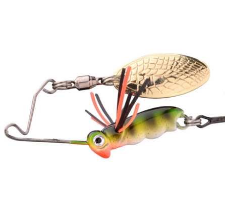 Spro Larva Micro Spinnerbait Perch (3.5cm 5gr) haakmaat 8 goudvoorn