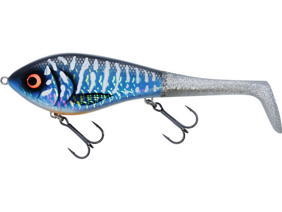 Westin Swim Tail 12cm 68gr Sinking Lagoon Pike 1 body 2 tails goudvoorn