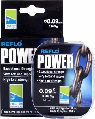 Preston Reflo Power 0.26 mm 5.700kg 100m  goudvoorn