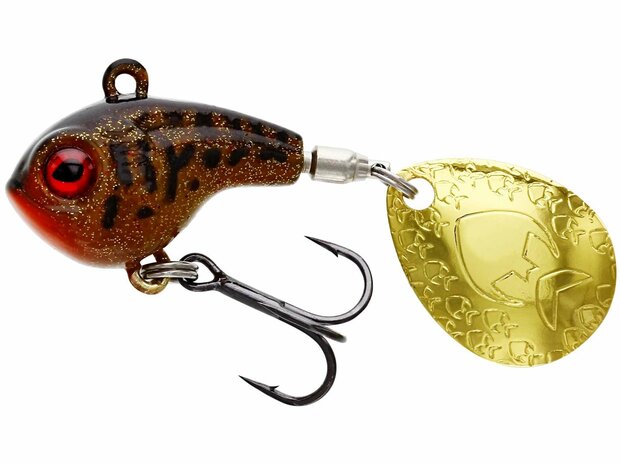 Westin Fishing Dropbite Spin Tail Jig motoroil burbot  (3.4cm) goudvoorn