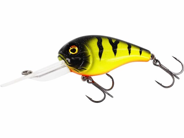 Westin Fishing Megabite DR Crankbait floating Fire Perch (6cm) goudvoorn