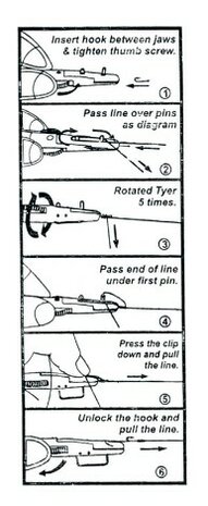 Elite Superior Hook Tyer With tyning System Small goudvoorn