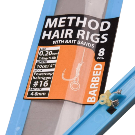 Cresta Method Hair Rig Bait Band BB Haak 14 (10cm 0.22mm 4.5kg) goudvoorn