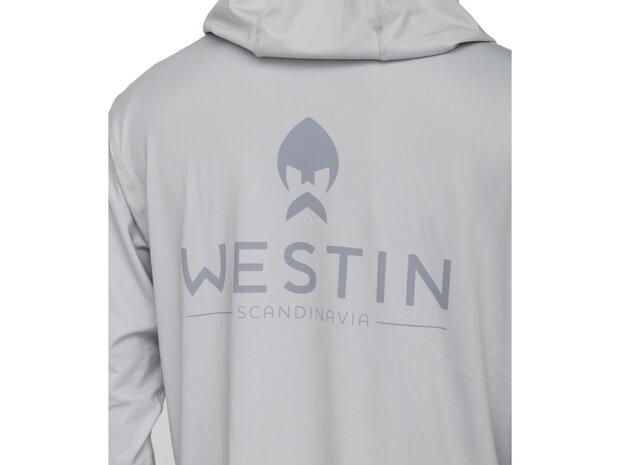 Westin Fishing hoodie UPF Ledge Mist Grijs XL goudvoorn